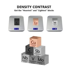 Metal Element Cube  High Purity, Periodic Table Of Elements Collection For Element Collections Hobbies, Pure Tungsten Cube, Iron, Aluminum, Bismu (Option: Default)