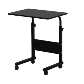 Movable Multi-purpose Side Tables, Computer Desks-black (Color: Black)